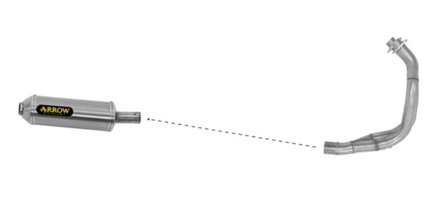 Ligne d'Échappement ARROW Maxi Race-Tech pour ER6 (05-11)