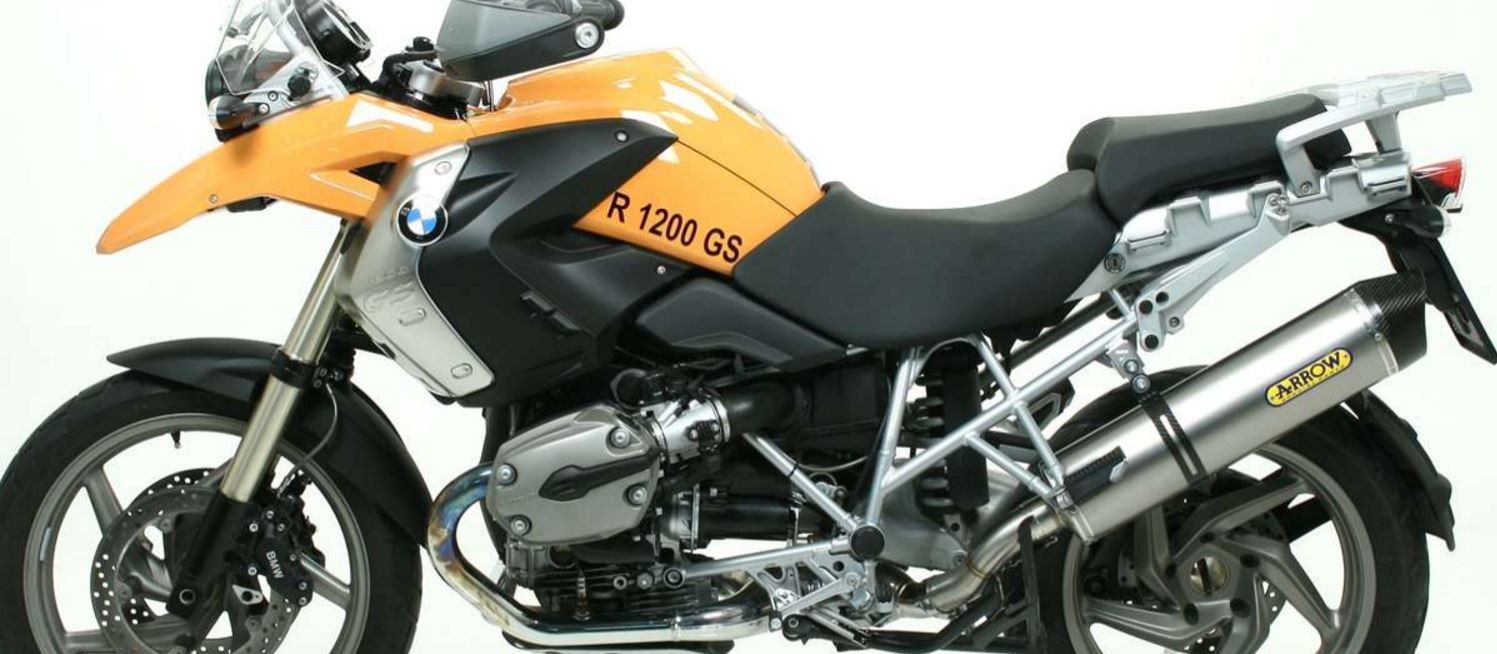 Silencieux ARROW Maxi Race-Tech embout Carbone pour R1200GS et R1200GS Adventure (06-09)
