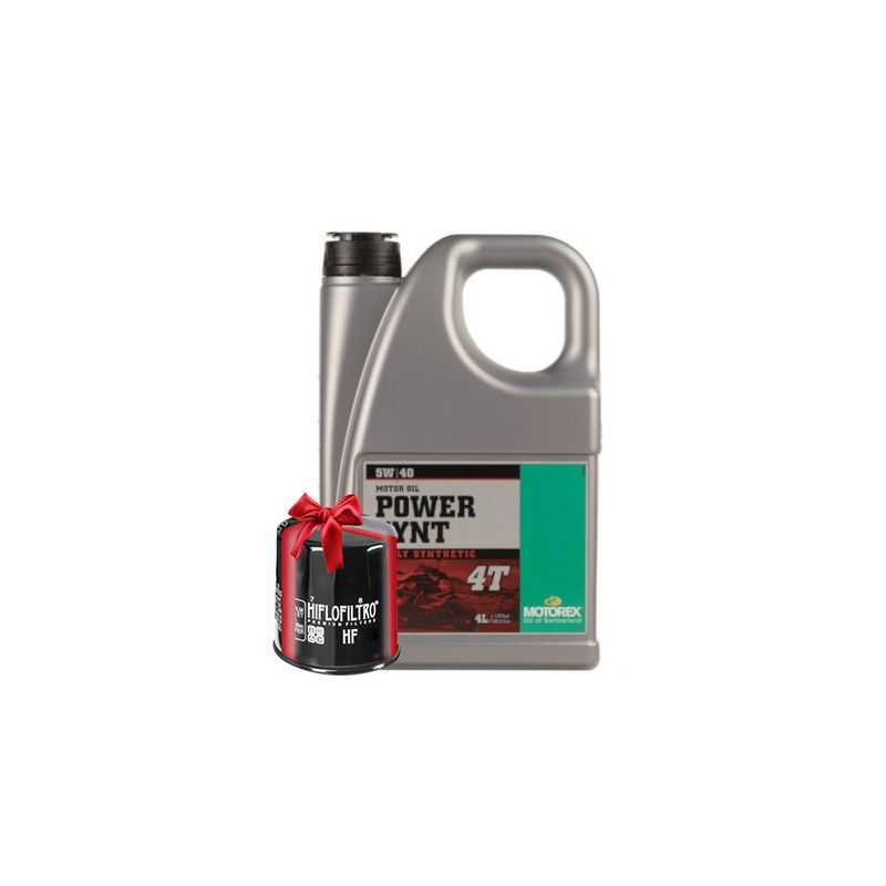 Huile Motorex Power Synt 4T 5W40 Full Synthetic 4 Litres Filtre à ...