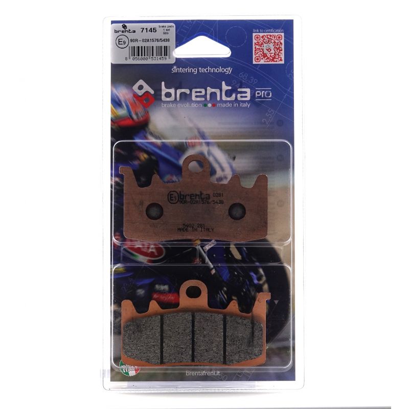 Plaquette de frein Avant Brenta FT7145 - Syntérisé Route et Piste Plaquette de frein Avant Brenta FT7145 - Syntérisé Route et Piste