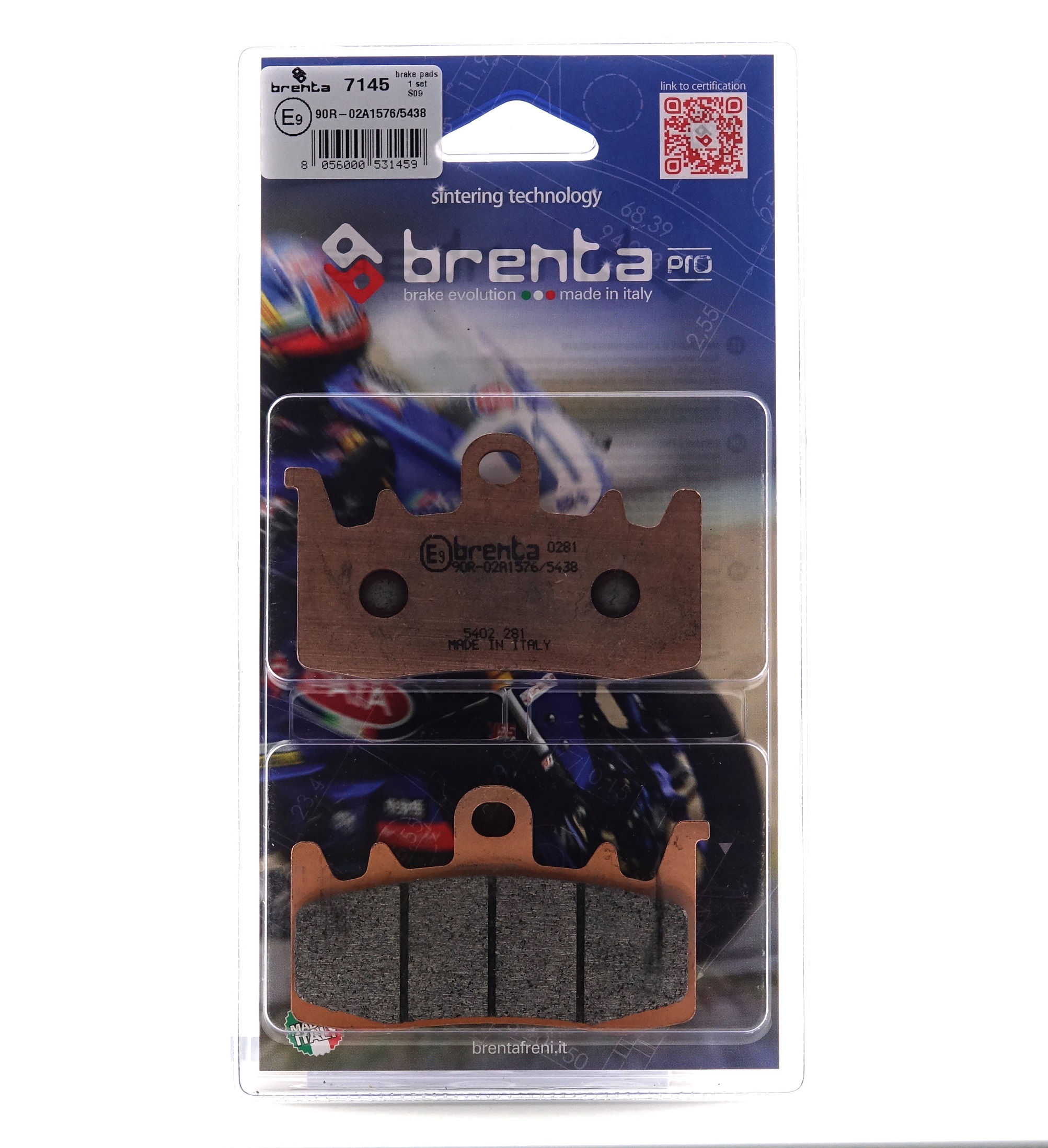 Plaquette de frein Avant Brenta FT7145 - Syntérisé Route et Piste