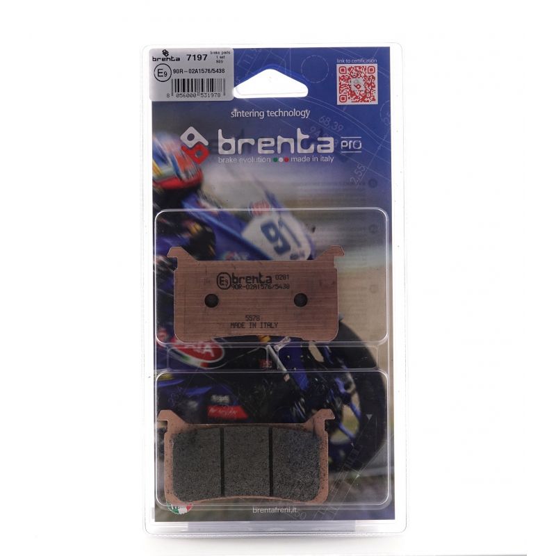 Plaquette de frein Avant Brenta FT7197 - Syntérisé Route et Piste Plaquette de frein Avant Brenta FT7197 - Syntérisé Route et Piste