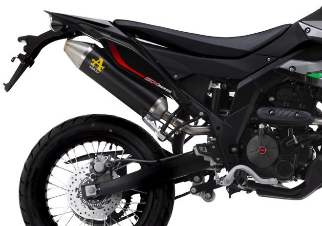 Ligne d'échappement ARROW Thunder Embout Inox pour Aprilia SX 125 (21-24)