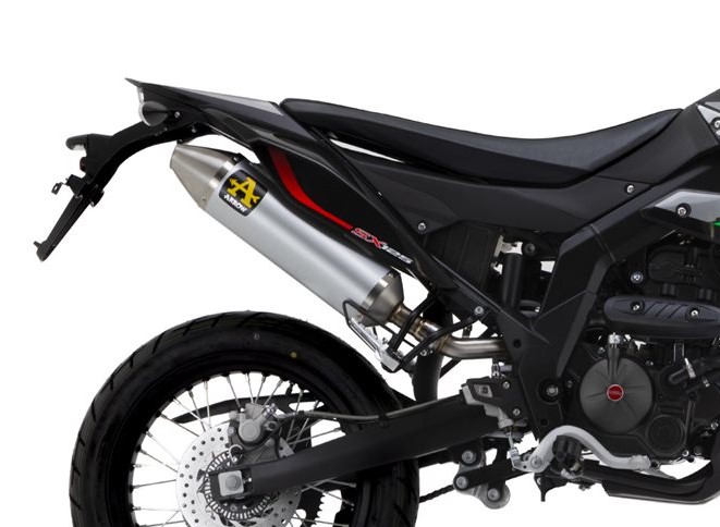 Ligne d'échappement ARROW Thunder Embout Inox pour Aprilia SX 125 (21-24)