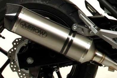 Ligne d'échappement racing ARROW Race-Tech embout Carbone pour NC 700 - 750 & Intégra (12-20)