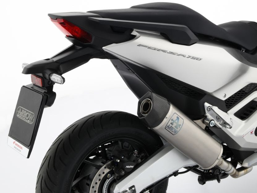 Ligne d'échappement racing ARROW Indy-Race version court pour Honda Forza 750 (21-23)