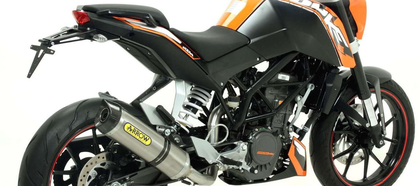 Silencieux ARROW Street Thunder pour Duke 125 (11-16) Duke 200 (11-14)