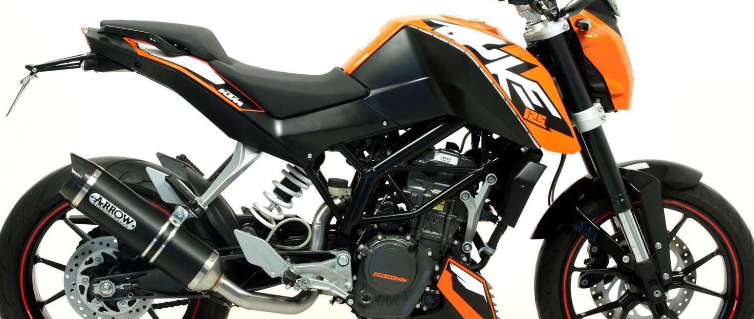 Silencieux ARROW Street Thunder pour Duke 125 (11-16) Duke 200 (11-14)