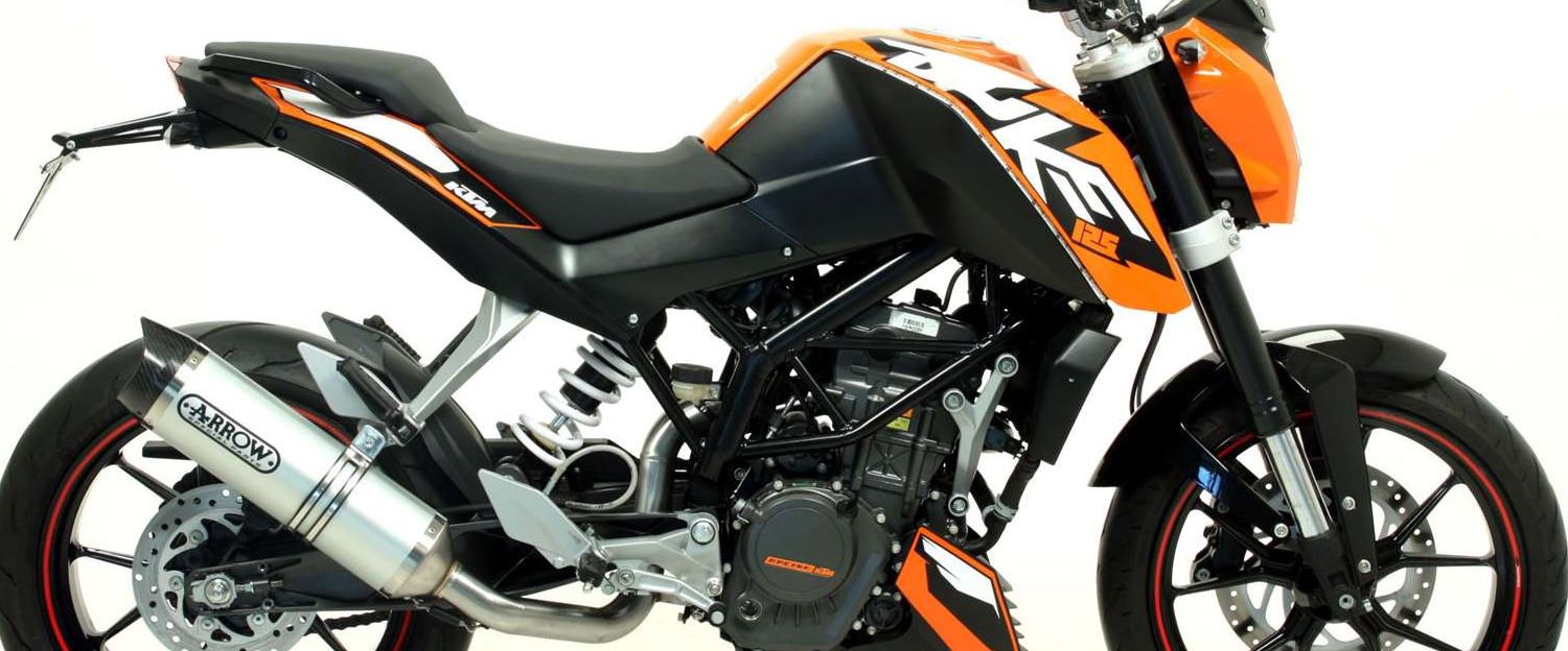 Silencieux ARROW Street Thunder pour Duke 125 (11-16) Duke 200 (11-14)