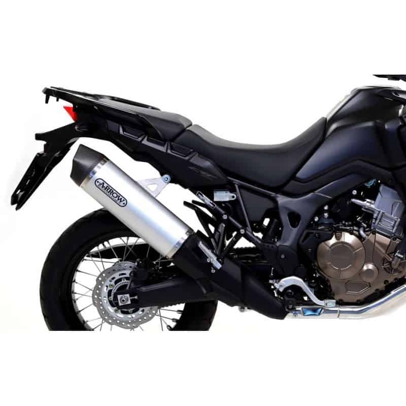Silencieux ARROW Maxi Race-Tech Embout Carbone pour Africa Twin 1000 (16-19) Silencieux ARROW Maxi Race-Tech Embout Carbone pour Africa Twin 1000 (16-19)