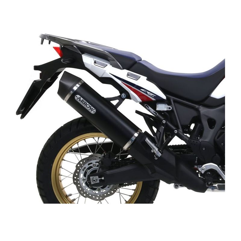 Silencieux ARROW Maxi Race-Tech Embout Carbone pour Africa Twin 1000 (16-19) Silencieux ARROW Maxi Race-Tech Embout Carbone pour Africa Twin 1000 (16-19)