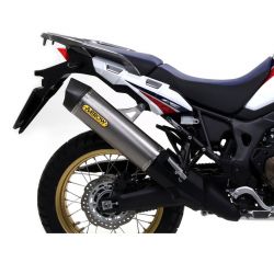Silencieux ARROW Maxi Race-Tech Embout Carbone pour Africa Twin 1000 (16-19)