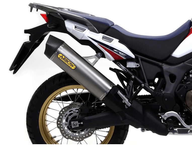Silencieux ARROW Maxi Race-Tech Embout Carbone pour Africa Twin 1000 (16-19)