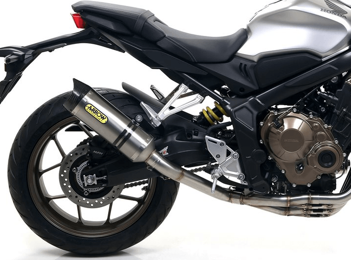 Ligne d'échappement Homologué ARROW Thunder embout Inox pour CB 650 R et CBR 650 R (19-23)