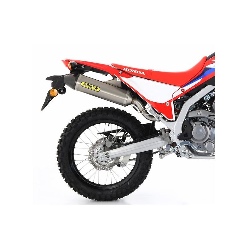 Silencieux ARROW Thunder Embout Inox pour CRF 300 L (21-23) Silencieux ARROW Thunder Embout Inox pour CRF 300 L (21-23)
