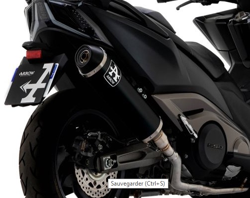 Ligne d'échappement ARROW Urban pour Kymco AK 550 (21-23)