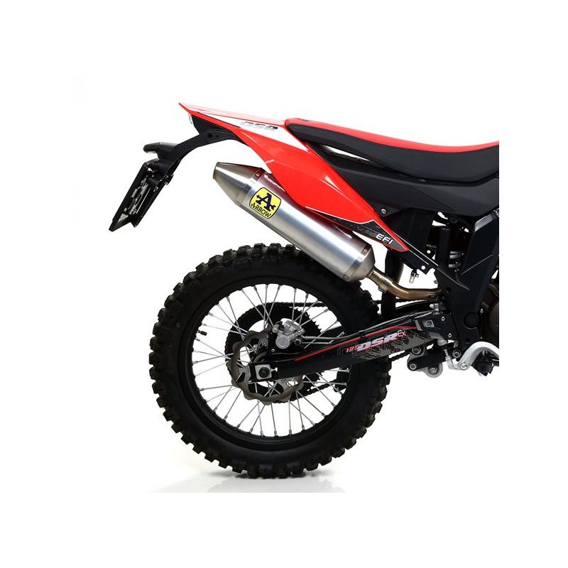 Silencieux ARROW Thunder embout inox pour DSR EX 125 (18-20) Silencieux ARROW Thunder embout inox pour DSR EX 125 (18-20)
