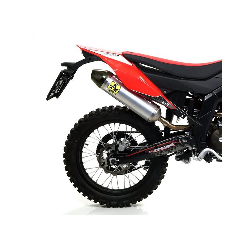 Silencieux ARROW Thunder embout inox pour DSR EX 125 (18-20) Silencieux ARROW Thunder embout inox pour DSR EX 125 (18-20)