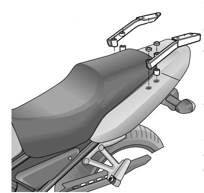 Support Top Case Shad pour Fazer 600 (98-01)