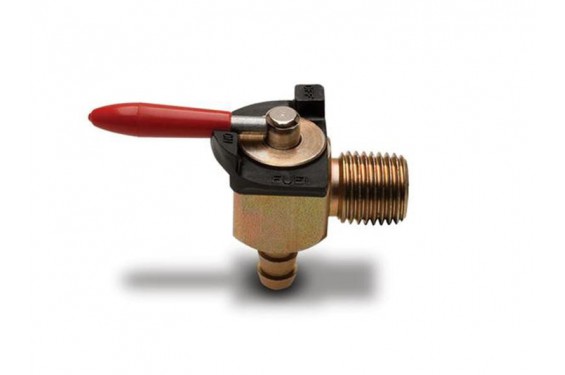 Robinet d'essence 90° pour durite 6mm Robinet d'essence 90° pour durite 6mm