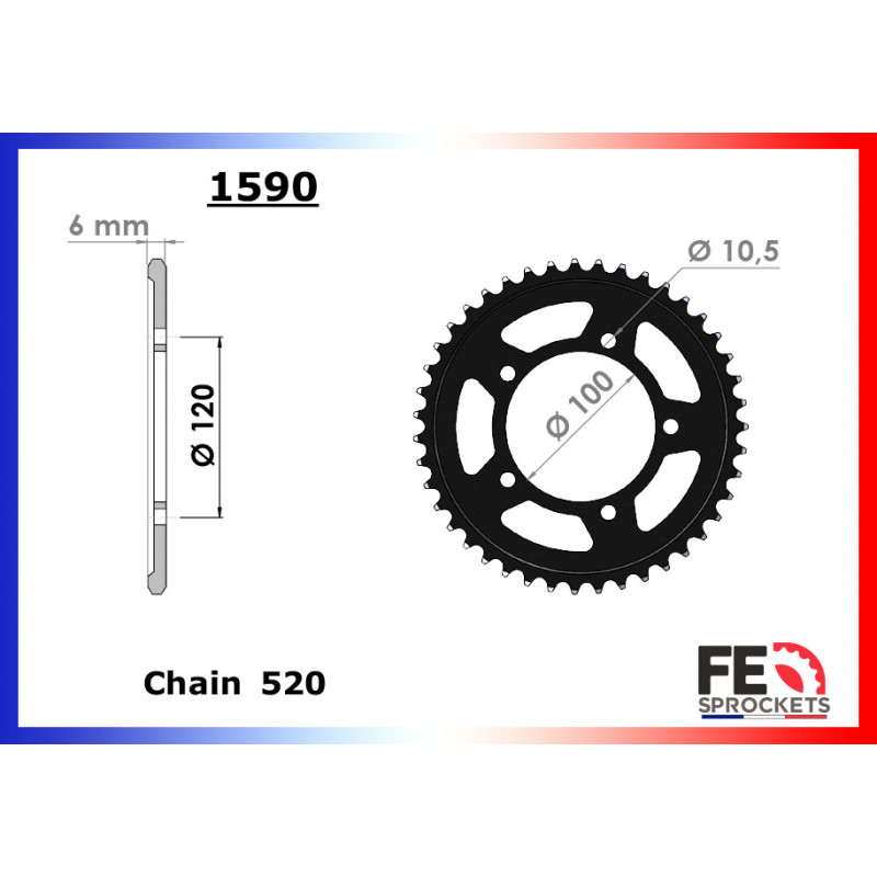 Kit Chaine Moto FE pour Aprilia RS 660 (20-23) Kit Chaine Moto FE pour Aprilia RS 660 (20-23)