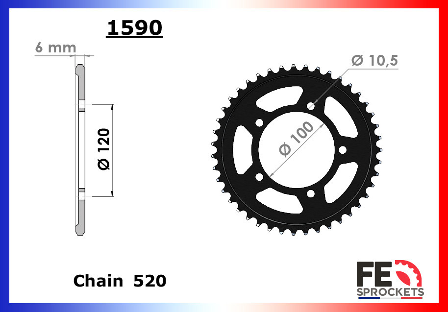 Kit Chaine Moto FE pour Aprilia RS 660 (20-23)