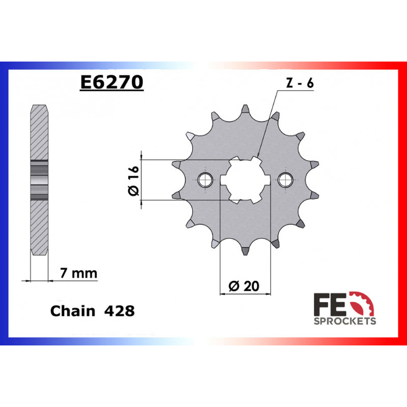 Kit Chaine Moto FE pour Yamaha XSR 125 (21-23) Kit Chaine Moto FE pour Yamaha XSR 125 (21-23)