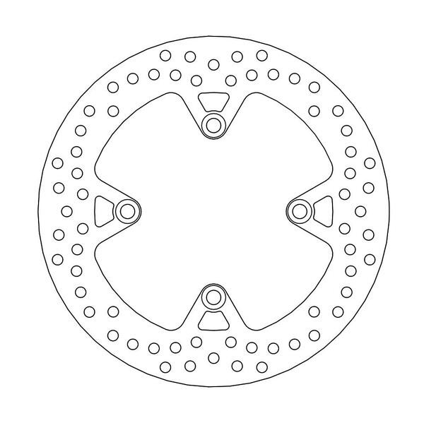 Disque de frein Arrière Moto-Master Halo pour Tiger Sport 1050 sans ABS (13-21) - 110525
