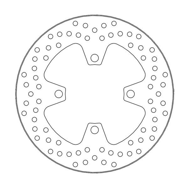 Disque de frein Arrière Moto-Master Halo pour Street Triple 675 R (13-16) - 110580