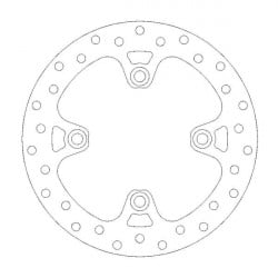 Disque de frein Arrière Moto-Master Halo pour Tiger 800 ABS (11-20) - 110685