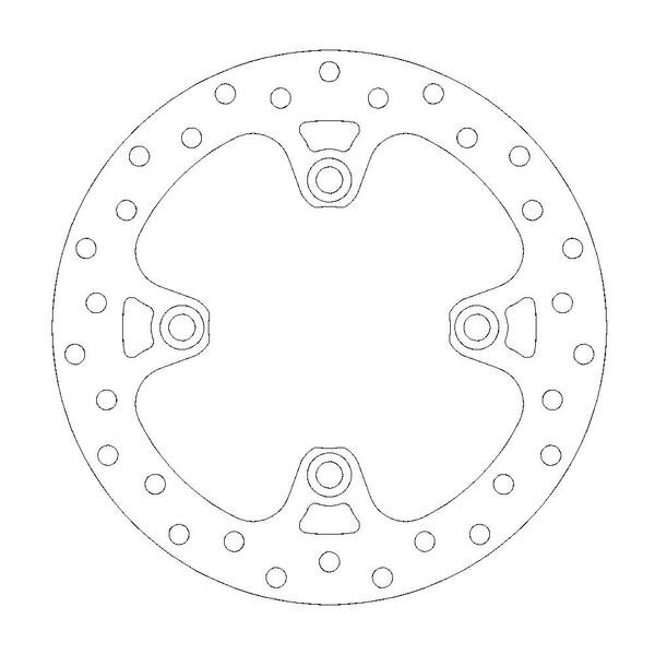 Disque de frein Arrière Moto-Master Halo pour Street Twin 900 (16-20) - 110685