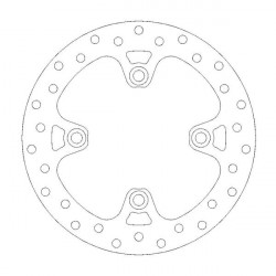 Disque de frein Arrière Moto-Master Halo pour Tiger Sport 1050 ABS (13-21) - 110685