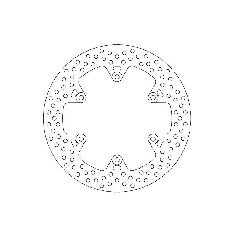 Disque de frein Arrière Moto-Master Halo pour 1100 Bulldog (02-06) - 110480 Disque de frein Arrière Moto-Master Halo pour 1100 Bulldog (02-06) - 110480