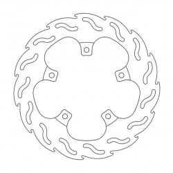 Disque de frein Arrière Moto-Master Flame pour Dorsoduro 750 (08-13) - 110417