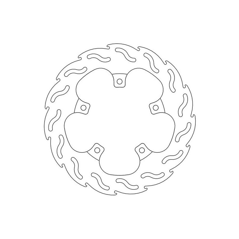 Disque de frein Arrière Moto-Master Flame pour Dorsoduro 750 (08-13) - 110417 Disque de frein Arrière Moto-Master Flame pour Dorsoduro 750 (08-13) - 110417