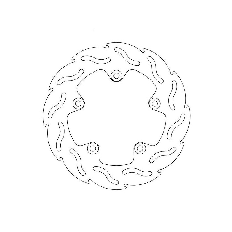 Disque de frein Arrière Moto-Master Flame pour Mana 850 GT (2009) - 110260 Disque de frein Arrière Moto-Master Flame pour Mana 850 GT (2009) - 110260