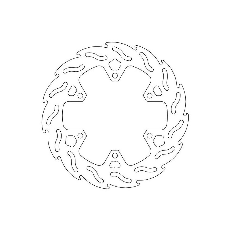 Disque de frein Arrière Moto-Master Flame pour 750 Supersport (91-02) - 110647 Disque de frein Arrière Moto-Master Flame pour 750 Supersport (91-02) - 110647