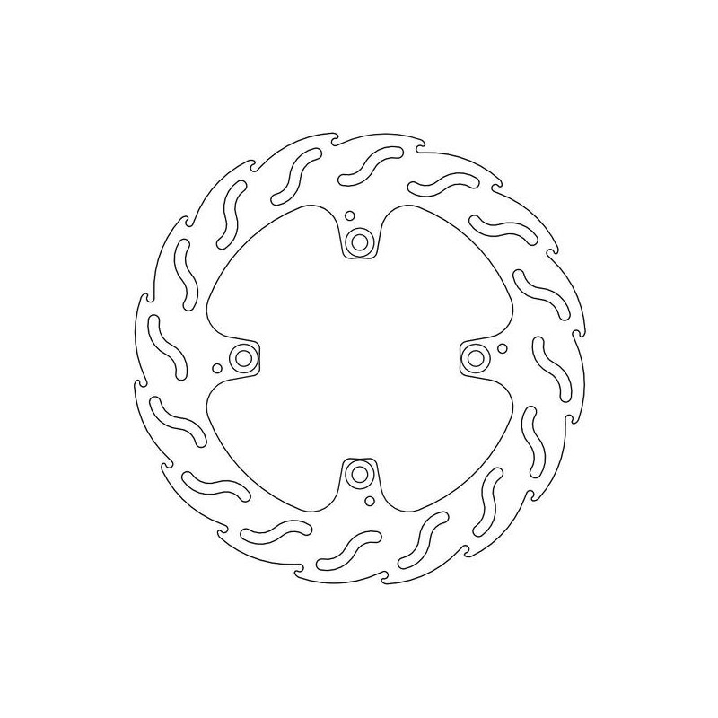 Disque de frein Arrière Moto-Master Flame pour Monster 796 ABS (11-14) - 110380 Disque de frein Arrière Moto-Master Flame pour Monster 796 ABS (11-14) - 110380