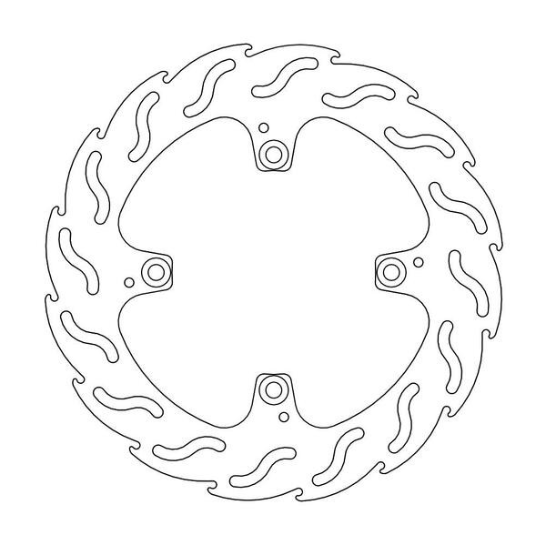 Disque de frein Arrière Moto-Master Flame pour Hypermotard 939 (16-18) - 110380