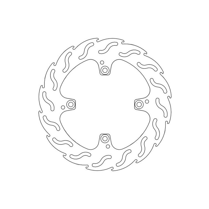 Disque de frein Arrière Moto-Master Flame pour 848 Evo (11-13) - 110317 Disque de frein Arrière Moto-Master Flame pour 848 Evo (11-13) - 110317
