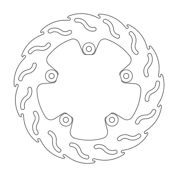 Disque de frein Arrière Moto-Master Flame pour 999 R et S (02-07)