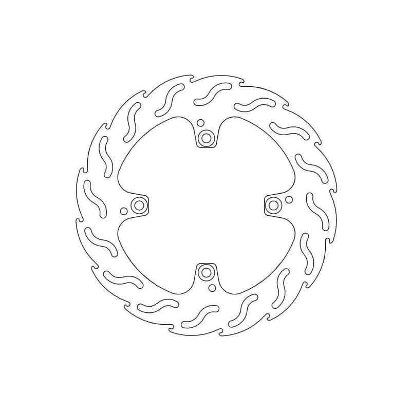 Disque de frein Arrière Moto-Master Flame pour Hypermotard 1100 Evo (10-12) - 110317 Disque de frein Arrière Moto-Master Flame pour Hypermotard 1100 Evo (10-12) - 110317