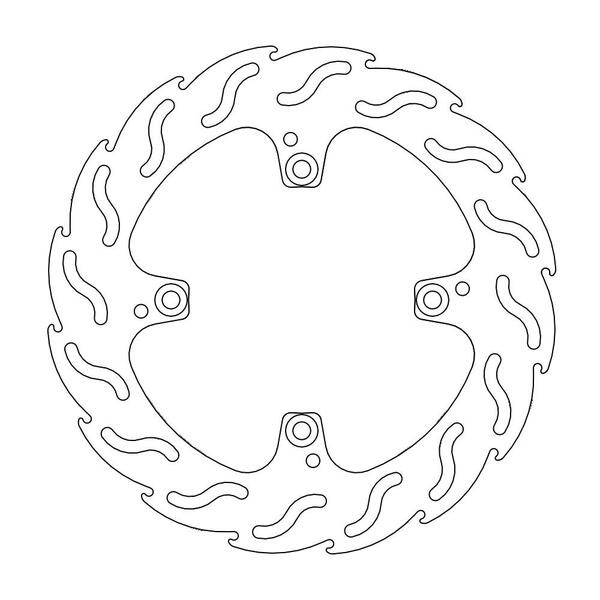 Disque de frein Arrière Moto-Master Flame pour Hypermotard 1100 Evo (10-12) - 110317