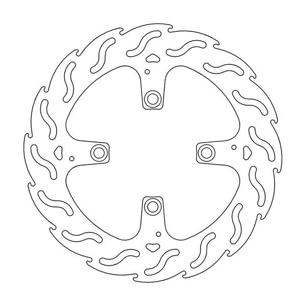 Disque de frein Arrière Moto-Master Flame pour Multistrada 1200 (10-15) - 110557