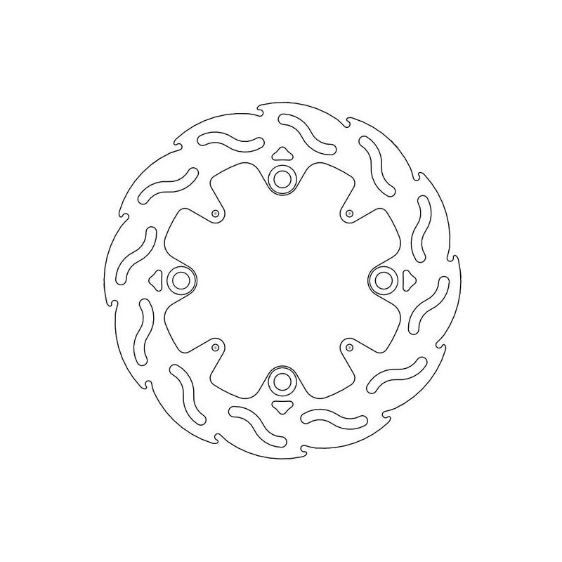 Disque de frein Arrière Moto-Master Flame pour CBR 300 R ABS (14-17) - 110544 Disque de frein Arrière Moto-Master Flame pour CBR 300 R ABS (14-17) - 110544