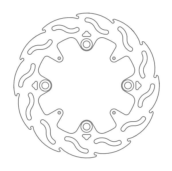 Disque de frein Arrière Moto-Master Flame pour CBR 300 R ABS (14-17) - 110544