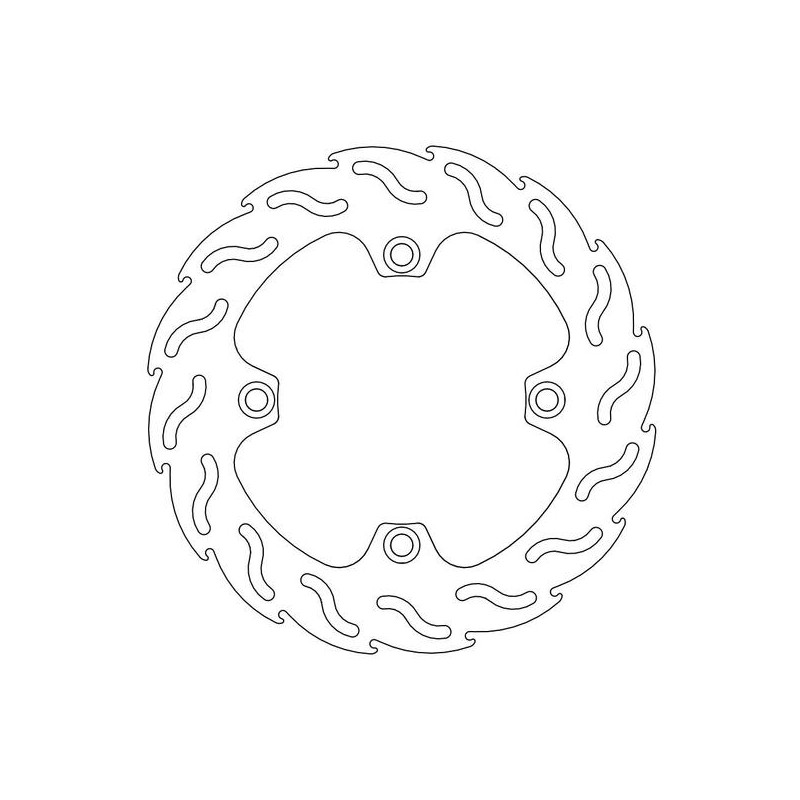 Disque de frein Arrière Moto-Master Flame pour CBF 600 (04-11) - 110316 Disque de frein Arrière Moto-Master Flame pour CBF 600 (04-11) - 110316