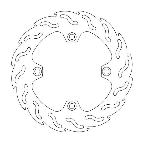 Disque de frein Arrière Moto-Master Flame pour CB 650 F (14-18) - 110316