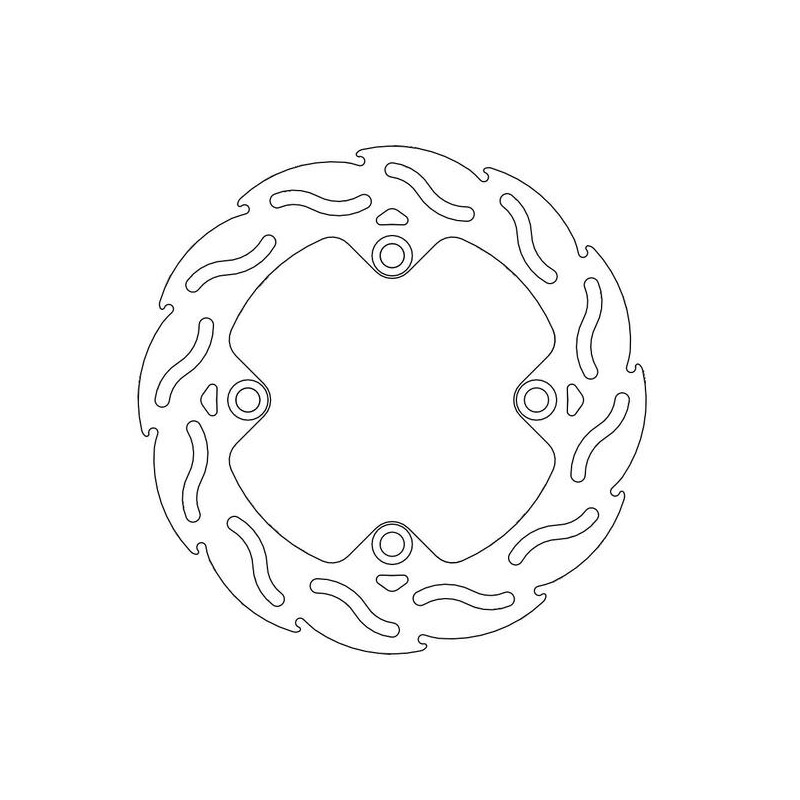 Disque de frein Arrière Moto-Master Flame pour CBR 600 RR sans ABS (03-16) - 110206 Disque de frein Arrière Moto-Master Flame pour CBR 600 RR sans ABS (03-16) - 110206