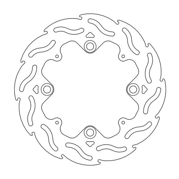 Disque de frein Arrière Moto-Master Flame pour CBR 600 RR ABS (09-17)